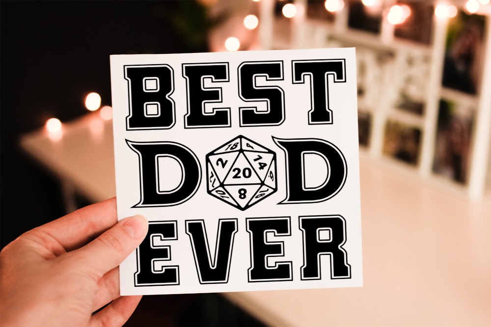 Dungeons and Dragons Dad Birthday Card, Card for Dad - Click Image to Close